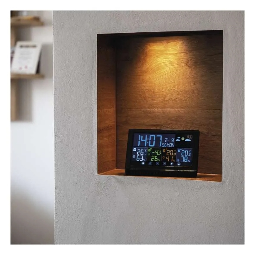 Vezeték nélküli időjárás-állomás 5V/3xAAA + 2xAAA