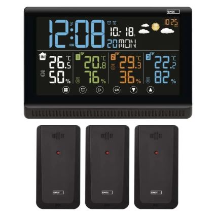 Vezeték nélküli időjárás-állomás 5V/3xAAA + 2xAAA