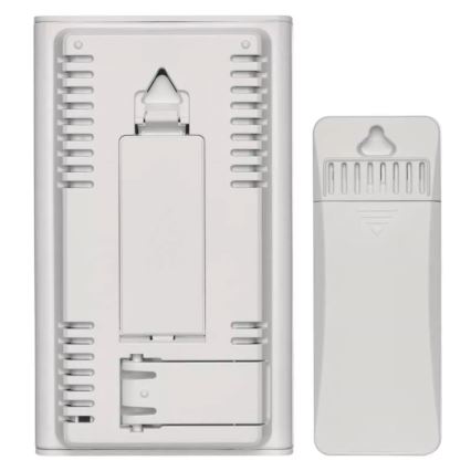 Vezeték nélküli időjárás állomás ébresztőórával 2xAAA + 2xAA fehér