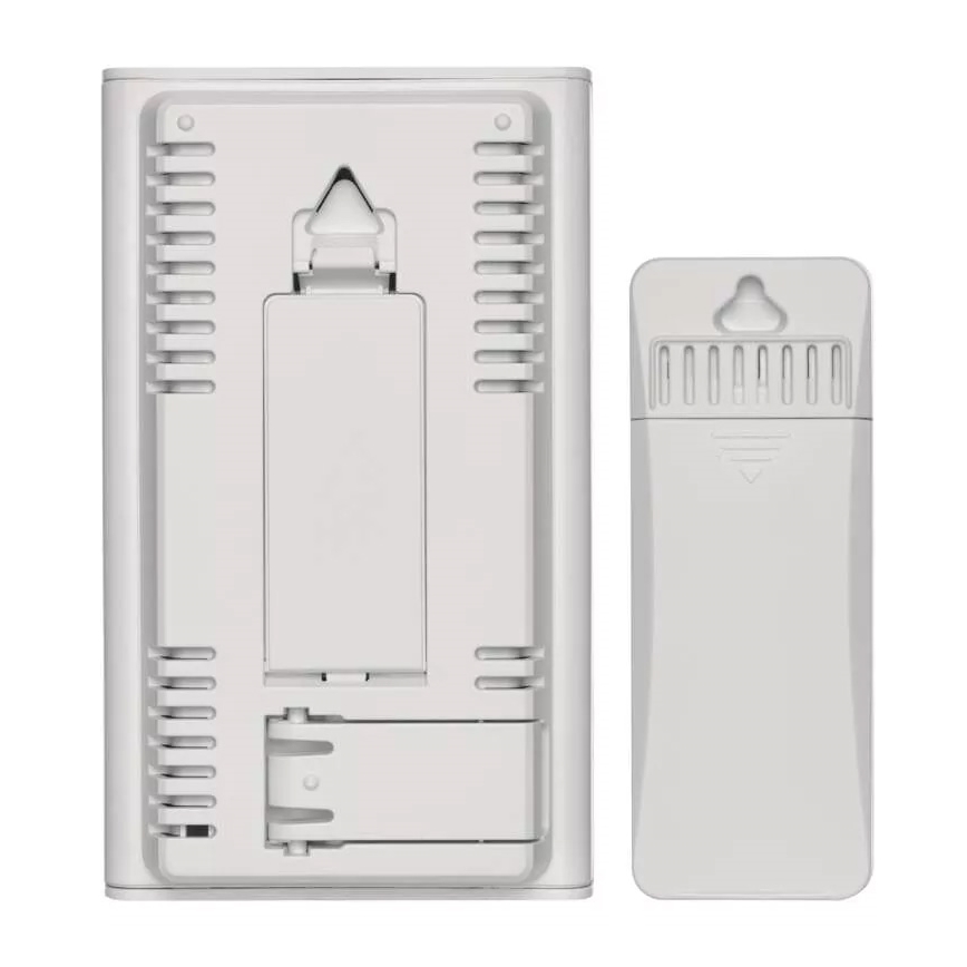 Vezeték nélküli időjárás állomás ébresztőórával 2xAAA + 2xAA fehér