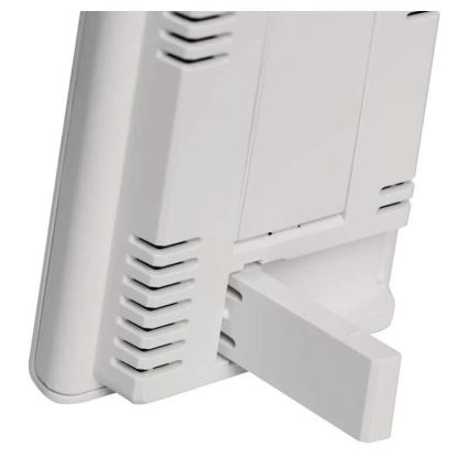 Vezeték nélküli időjárás állomás ébresztőórával 2xAAA + 2xAA fehér