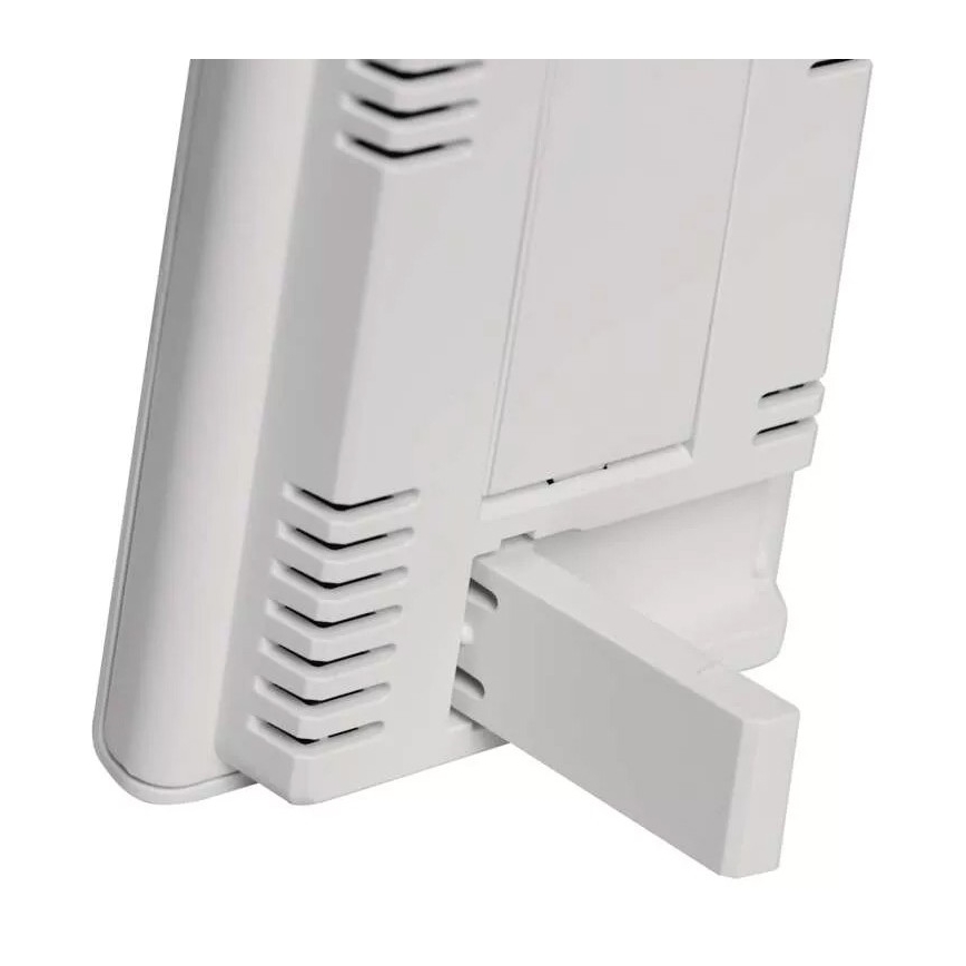 Vezeték nélküli időjárás állomás ébresztőórával 2xAAA + 2xAA fehér