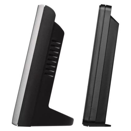 Vezeték nélküli időjárás állomás ébresztőórával 3xAAA + 2xAAA fekete