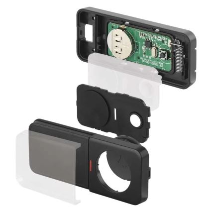 Vezeték nélküli, konnektorba dugható csengő 230V + 1xCR2032, fekete