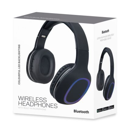 Vezeték nélküli LED fejhallgató Bluetooth-szal, 400 mAh