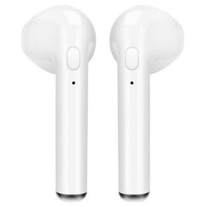 Vezeték nélküli fejhallgató mikrofonnal, IPX2, fehér, 350 mAh + 2x 45 mAh