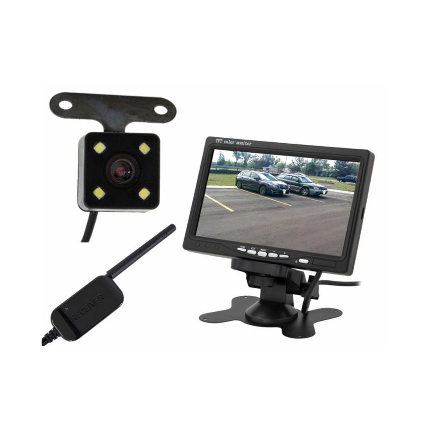 Vezeték nélküli tolatókamera LCD-vel Wi-Fi 12V IP66