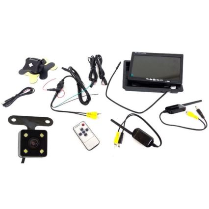 Vezeték nélküli tolatókamera LCD-vel Wi-Fi 12V IP66