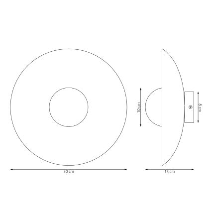 VIBEZ fali lámpa 1xG9/8W/230V fehér