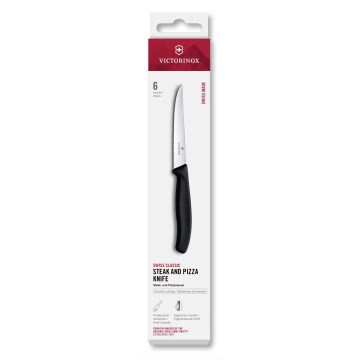Victorinox - 6 darabos SWISS CLASSIC steakkés készlet, 11 cm, fekete
