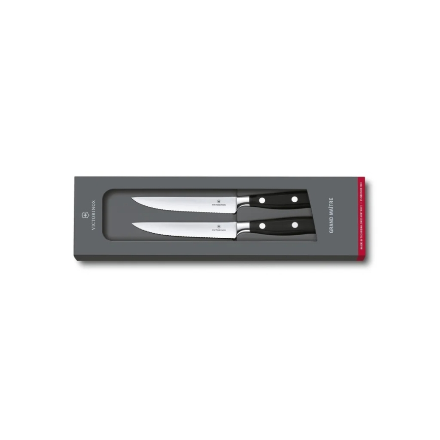 Victorinox - GRAND MAITRE steakkés készlet 12 cm, 2 db, fekete