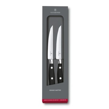 Victorinox - GRAND MAITRE steakkés szett, 12 cm, 2 db, fekete