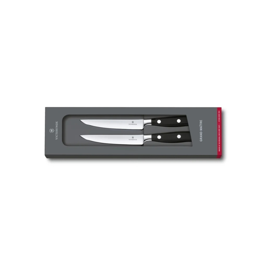 Victorinox - GRAND MAITRE steakkés szett, 12 cm, 2 db, fekete