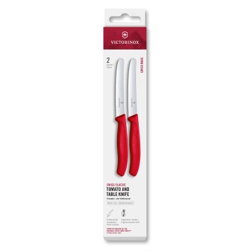 Victorinox - SWISS CLASSIC 11 cm-es zöldségkés készlet, 2 db, piros