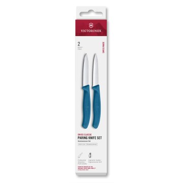 Victorinox - SWISS CLASSIC 2 darabos 8 cm-es zöldségkés-szett, kék