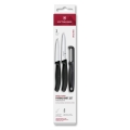 Victorinox - SWISS CLASSIC 3 db-os fekete konyhai késkészlet hámozóval