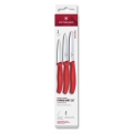 Victorinox - SWISS CLASSIC 3 részes konyhai zöldségkéskészlet, piros
