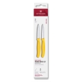 Victorinox - SWISS CLASSIC konyhai zöldségkés készlet, 8 cm, 2 db, sárga