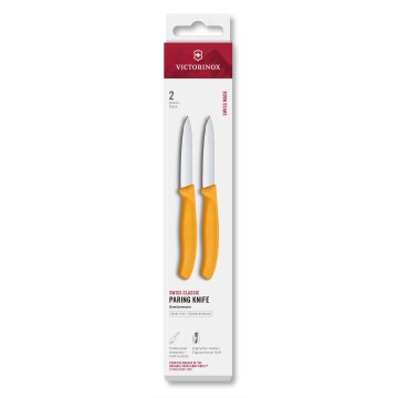 Victorinox - SWISS CLASSIC zöldségkés-készlet, 8 cm, 2 db, sárga