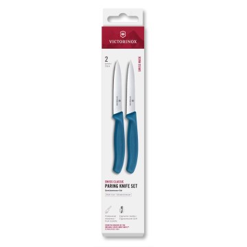 Victorinox - SWISS CLASSIC zöldségkés szett, 10 cm, 2 db, kék