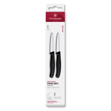 Victorinox - SWISS CLASSIC zöldségkéskészlet, 8 cm, 2 db, fekete