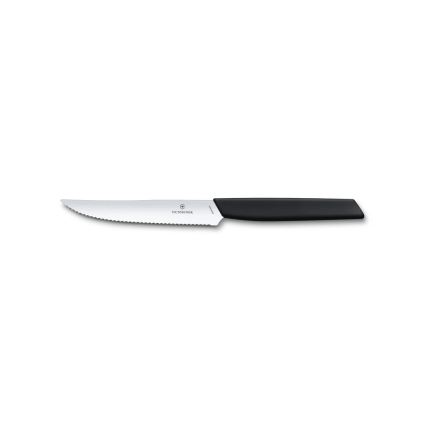 Victorinox - SWISS MODERN 12 darabos fekete evőeszköz-készlet