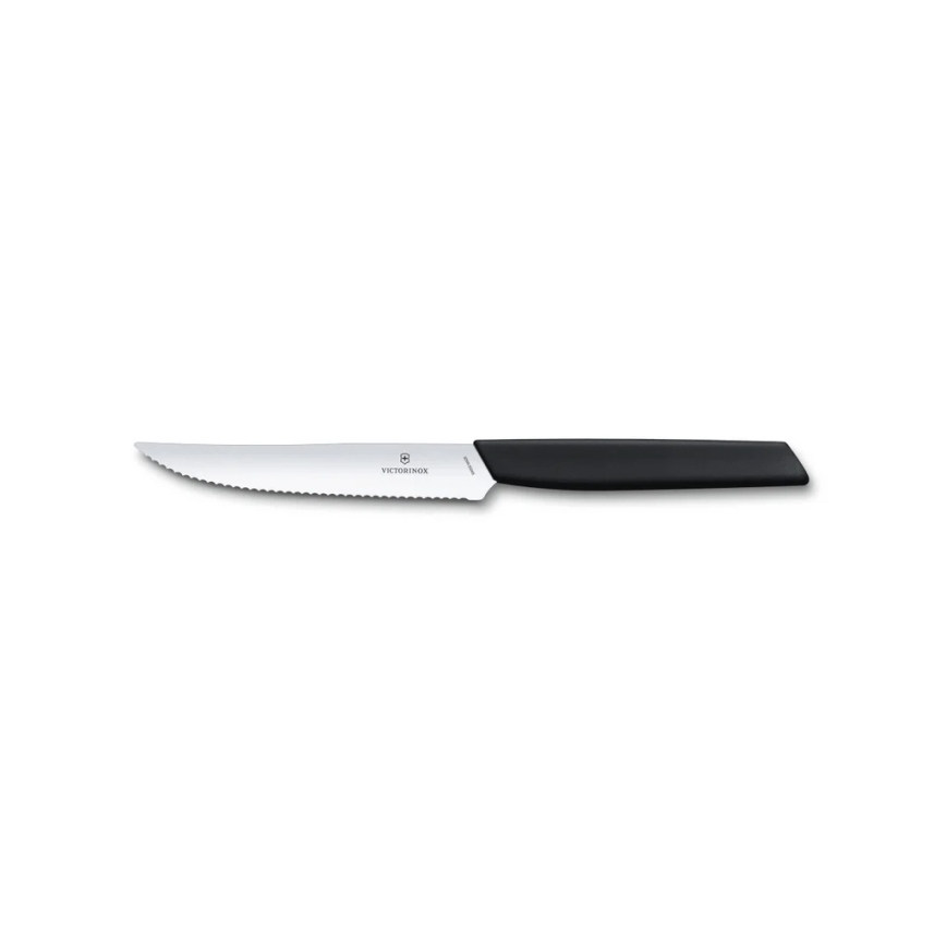 Victorinox - SWISS MODERN 12 darabos fekete evőeszköz-készlet