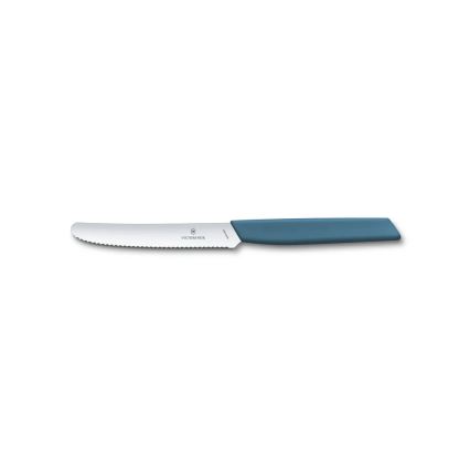 Victorinox - SWISS MODERN 12 darabos kék evőeszköz-készlet