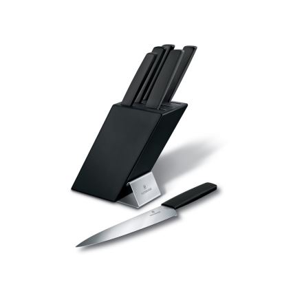 Victorinox - SWISS MODERN 7 részes konyhai késkészlet bükk/fekete