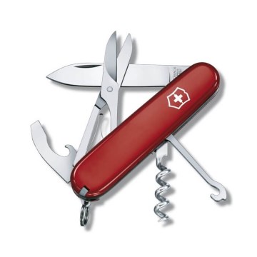 Victorinox - Többfunkciós zsebkés COMPACT 9,1 cm/15 funkció piros