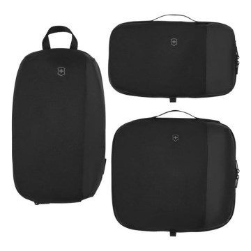 Victorinox - Travel Essentials utazási rendszerező szett, 3 db, fekete