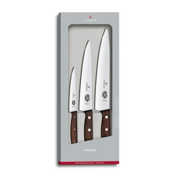 Victorinox - WOOD 3 részes konyhakés készlet, juharfa