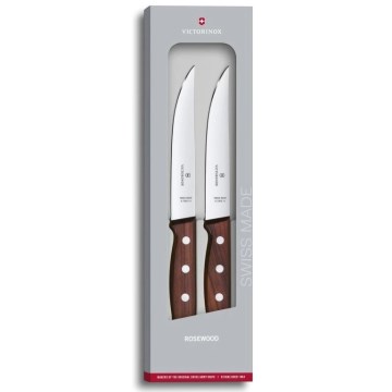 Victorinox - WOOD steakkés szett 14 cm, 2 db, juharfa
