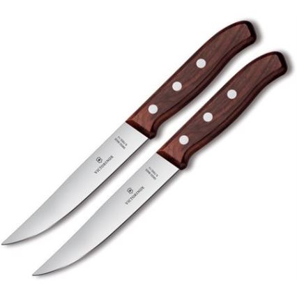 Victorinox - WOOD steakkés szett 14 cm, 2 db, juharfa