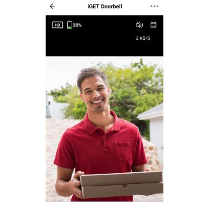 Videó csengő mozgásérzékelővel Full HD 1080p 5200 mAh IP65 Wi-Fi fehér