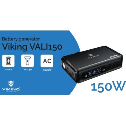 Viking - 148 Wh Power Delivery LED-kijelzős töltőállomás