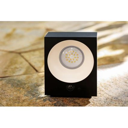 Viking - LED dimmelhető napelemes fali lámpatest érzékelővel LED/2W/3,7V IP65 4000K 2000 mAh
