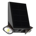 Viking - Fényerőszabályozható napelemes falra szerelhető flexibilis lámpatest érzékelővel LED/1,3W/3,7V IP44 4000K 2000 mAh