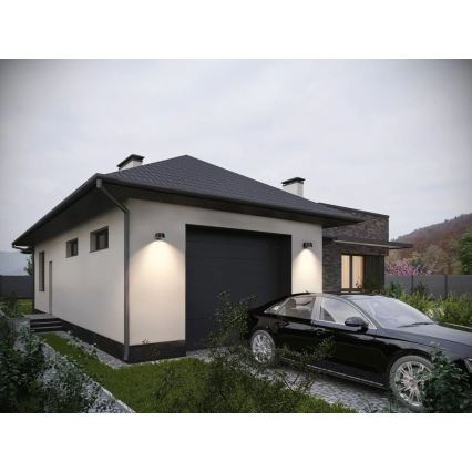 Viking - LED fényerőszabályozható napelemes fali lámpa érzékelővel LED/1W/3,7V IP44 4000K 2000 mAh