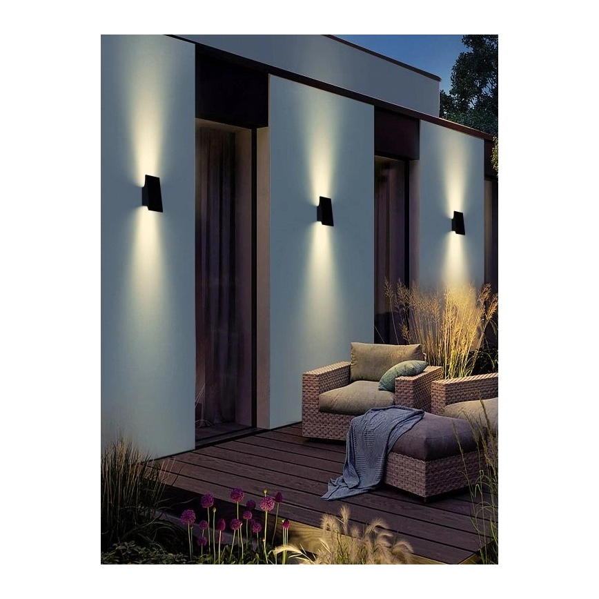 Viking - LED dimmelhető napelemes fali lámpatest LED/1,5W/3,7V IP65 4000K 2000 mAh