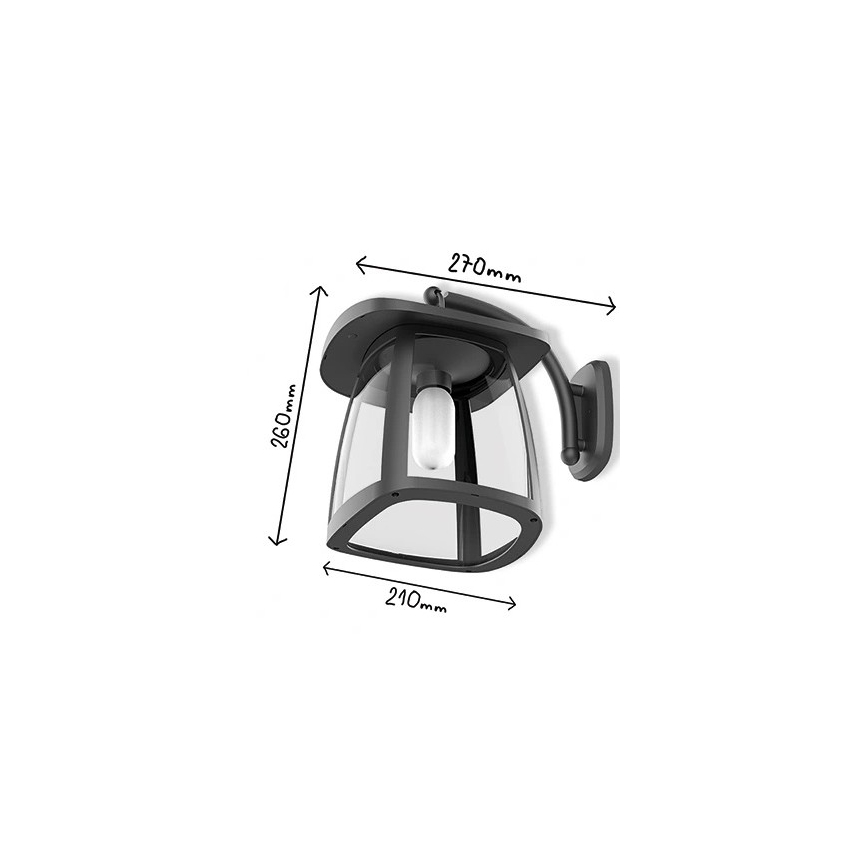 Viking - LED dimmelhető napelemes fali lámpa LED/2W/3,7V IP54 4000K 2000 mAh
