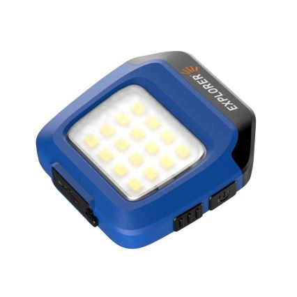 Viking - LED, fényerőszabályozható, újratölthető zseblámpa érzékelővel és piros fénnyel LED/5V IPX4 200 lm 500 mAh