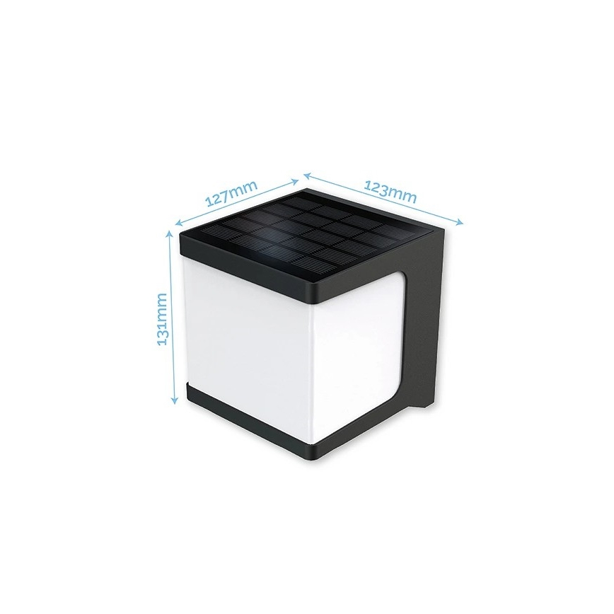 Viking - Napelemes LED fali lámpa érzékelővel LED/1,5W/3,7V IP54 4000K 2000 mAh