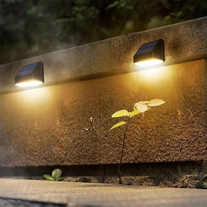 Viking - LED napelemes fali lámpatest érzékelővel LED/3,7V IP54 3000/4000K 2000 mAh