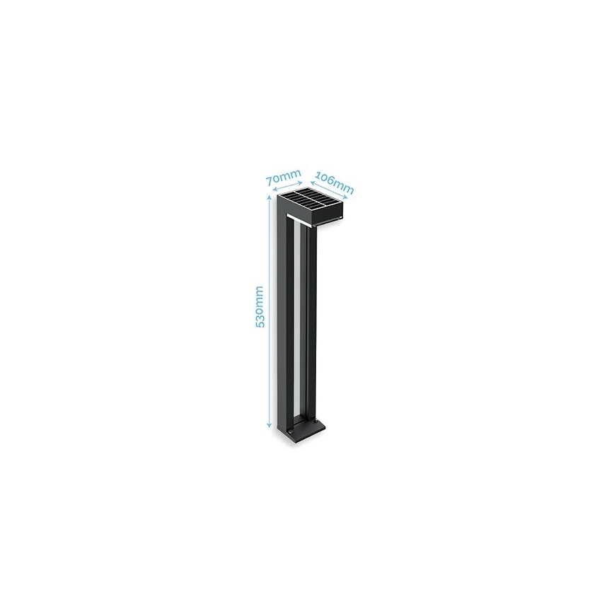 Viking - SZETT 2x LED napelemes lámpa LED/1W/3,7V IP44 3000K 2000 mAh