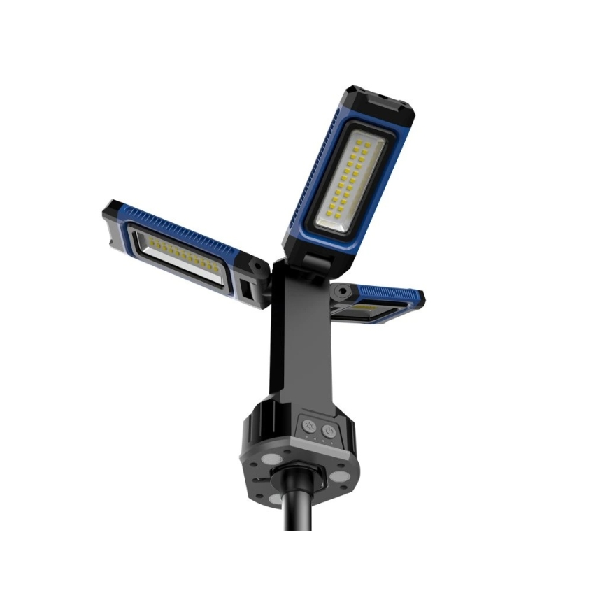 Viking - újratölthető LED-reflektor állvánnyal 3xLED/5V IPX4 4500 lm 4000 mAh