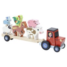 Vilac - Fa traktor állatokkal