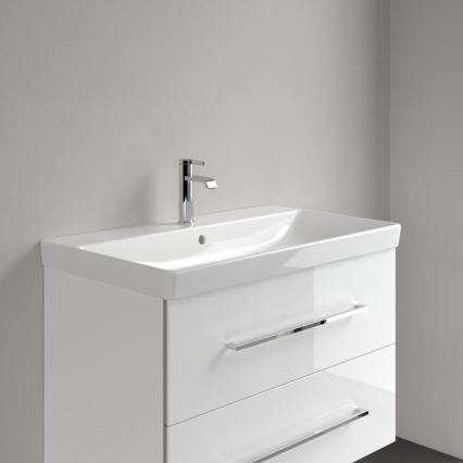 Villeroy & Boch 41568001 - Függesztett mosdó AVENTO 80x47 cm kerámia/fehér