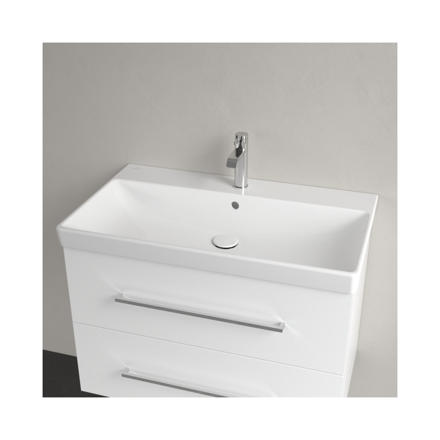 Villeroy & Boch 41568001 - Függesztett mosdó AVENTO 80x47 cm kerámia/fehér