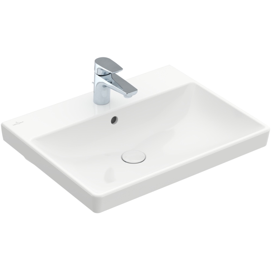 Villeroy & Boch 41586001 - Függesztett mosdó AVENTO 60x47 cm kerámia/fehér